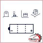 BATTERIA PER MOTO MARELLI MOB12AL-A-SM YB12AL-A 12V 12Ah APRILIA SCARABEO