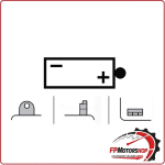 BATTERIA PER MOTO YUASA B38-6A 6V 14AH 119X83X161MM DUCATI SCRAMBLER