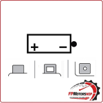 BATTERIA PER MOTO OKYAMI OB14-B2 YB14-B2 12V 14AH 134X89X166MM HONDA AFRICA TWIN