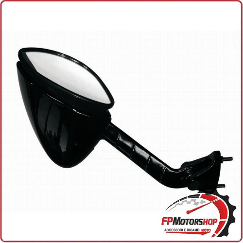 SPECCHIO SPECCHIETTO RETROVISORE DX NERO PER MOTO KAWASAKI ZX-14 05> ZZR 1400