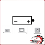 BATTERIA PER MOTO YUASA YB16CL-B 12V 19AH 176X101X177MM CCA240