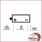 BATTERIA PER MOTO YUASA YB7-A 12V 8AH 136X76X136MM CCA105 HARLEY