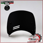 CUPOLINO PARABREZZA PER MOTO GUZZI V7 III 17>2020 V9 BOBBER BASSO NERO BIONDI