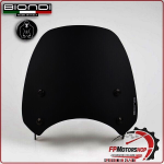 CUPOLINO PARABREZZA MOTO PER ROYAL ENFIELD METEOR 350 2021> NERO SATINATO BIONDI