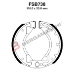 GANASCE FRENO PER MOTO FSB738A MBK BOOSTER 50 00>94 YAMAHA BW''S 92>95