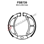 GANASCE FRENO PER MOTO FSB739 MBK ACTIVE 50 89>90 YAMAHA JOG 90 90>94