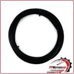 GUAINA PER CAVO FRENO CAMBIO FRIZIONE MOTO SCOOTER TRAFILATA 7mm NERA 10MT