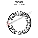 GANASCE FRENO PER MOTO FSB867 DERBI AVENTURA/FURAX 50 96 TT8 75/125 84