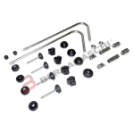 KIT ATTACCHI PER PARABREZZA SCOOTER PIAGGIO VESPA GT 125/200 GTS 250 II BIONDI