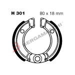 GANASCE FRENO PER MOTO HONDA NS 50 EBC H301 MESCOLA ORGANICA
