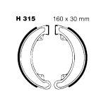 GANASCE FRENO PER MOTO HONDA CB 400 E EBC H315 MESCOLA ORGANICA