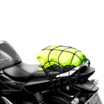 RETE PORTAOGGETTI ELASTICA PER MOTO NERA XL CON GANCI OXFORD OX666 50x50CM