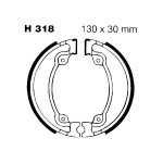 GANASCE FRENO PER MOTO HONDA XR500/600 EBC H318 MESCOLA ORGANICA