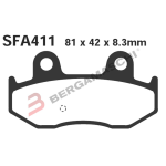 PASTIGLIE FRENO PER SUZUKI BURGMAN 250/400 C/PERNO FRENO STAZ. EBC SFA411