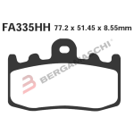 PASTIGLIE FRENO PER BMW R1150/K12 ANTERIORE 00- EBC FA335HH SINTERIZZATA MOTO