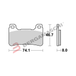 PASTIGLIE FRENO BREMBO 07HO50SR MESCOLA SINTERIZZATA PER HONDA CBR 600 RR 2008