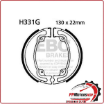GANASCE FRENO PER MOTO HONDA CR 125 250 RD 82>85 SCANALATE EBC H331G ORGANICA