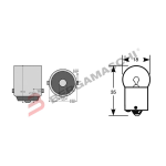 SCATOLA 10PZ LAMPADE LAMPADINE 12V 10W BA15S R10W PER FRECCE MOTO