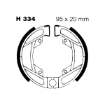 GANASCE FRENO PER MOTO HONDA PXR 50 EBC H334 MESCOLA ORGANICA