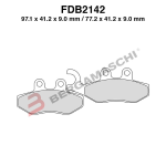 PASTIGLIE FRENO FERODO FDB2142SM MESCOLA SINTERIZZATA PER SCOOTER APRILIA SPORT