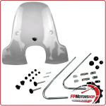 KIT PARABREZZA + ATTACCHI PER SCOOTER PIAGGIO BEVERLY 125 300 350 10>20 BIONDI