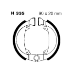 GANASCE FRENO PER MOTO HONDA PXR 50 EBC H335 MESCOLA ORGANICA