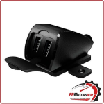 38827 USB-FIX TREK 2 DOPPIO CARICATORE DUALUSB PER MANUBRIO MOTO SCOOTER
