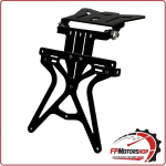 AEROX PORTATARGA REGOLABILE PORTA TARGA PER MOTO STYLING UNIVERSALE NERO