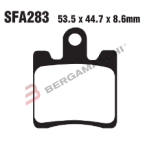 SERIE PASTIGLIE FRENO PER SUZUKI BURGMAN 250/400 ANTERIORE EBC SFAC283/4 4PZ