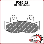 PASTIGLIE FRENI PER SCOOTER FDB2132EF KAWASAKI EPSILON 250 02>02 SUZUKI BURGMAN