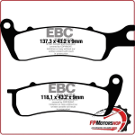 PASTIGLIE FRENI PER MOTO AJS LEXMOTO ANTERIORE EBC FA722 CADWELL/TEMPEST 125 19