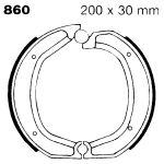 GANASCE FRENO PER MOTO BMW R80 90 100 POSTERIORE EBC 860 R100 76>77 R60/7 76>80