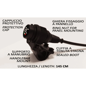 PRESA ACCEND. MANUBRIO+USB DUAL