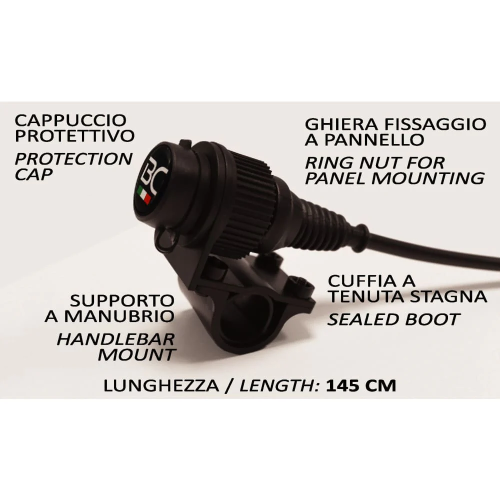 PRESA ACCEND.+ SUPPORTO MANUBRIO