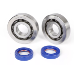 Set cuscinetti con paraoli -POLINI- Piaggio 50-80cc- BB1 3055B (20x52x12mm) - C4 - gabbia in acciaio