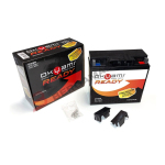 BATTERIA AGM GEL OKYAMI OG19R POTENZIATA SIGILLATA G19 12V 22 Ah  PER MOTO BMW