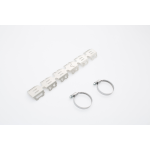 Protezione per il collettore Per collettore Ø 32-50 mm. In acciaio inox. Argen.