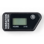 Contaore digitale a vibrazione con reset conteggio parziale nero