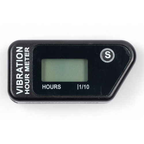 Contaore digitale a vibrazione con reset conteggio parziale nero