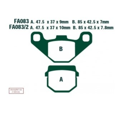 PASTIGLIE SFA PEUGEOT-SUZUKI HYOSUN   SFA083  