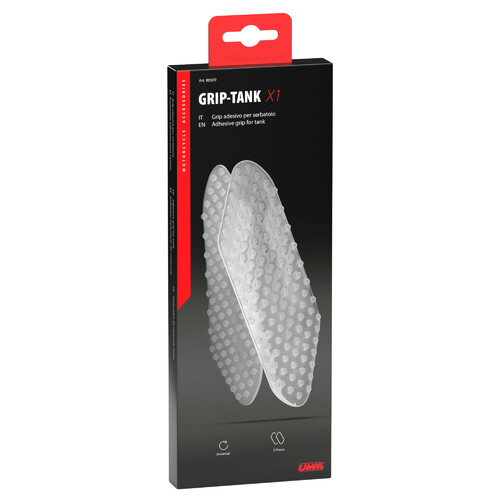 Grip-Tank X1, coppia protezioni adesive per serbatoio - Trasparente  