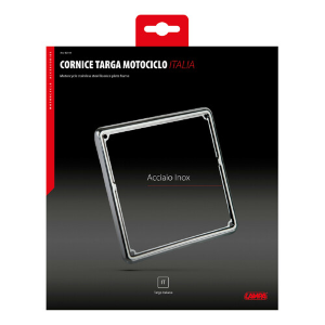 Cornice targa in acciaio inox