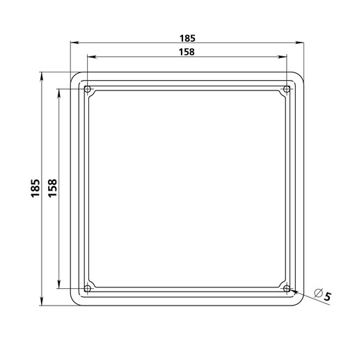 Cornice targa in acciaio inox
