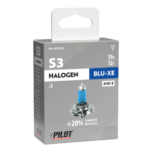 12V Lampada alogena Blu-Xe - S3 - 15W - P26s - 1 pz - Scatola
