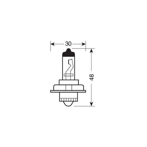 12V Lampada alogena Blu-Xe - S3 - 15W - P26s - 1 pz - Scatola