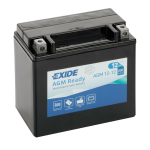 BATTERIA 12Ah 200A EXIDE MOTO AGM READY