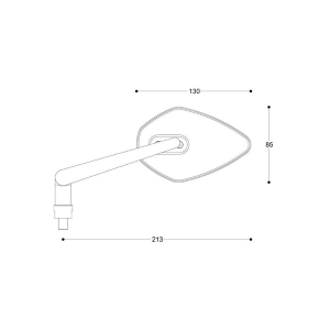 BARRACUDA SKIN-X: specchi retrovisori, colore: NERO