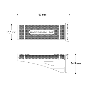 KIT PEDANE RACING ARGENTO