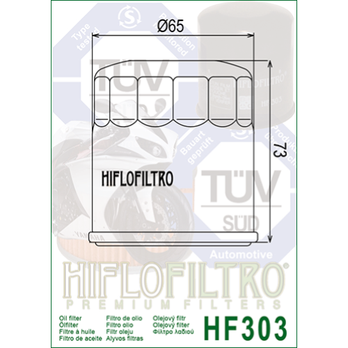 HIFLOFILTRO 303 HONDA, KAWASAKI, YAMAHA,