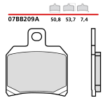 PASTIGLIE FRENO BREMBO mod: APRILIA, BENDA , BIMOTA, BENELLI